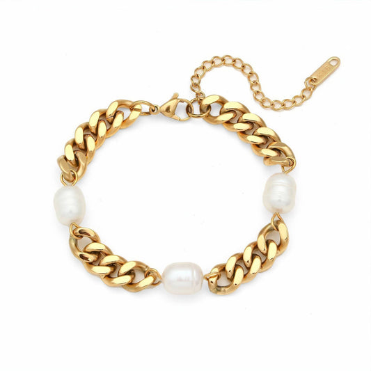 Swirl Pearl Bracelet